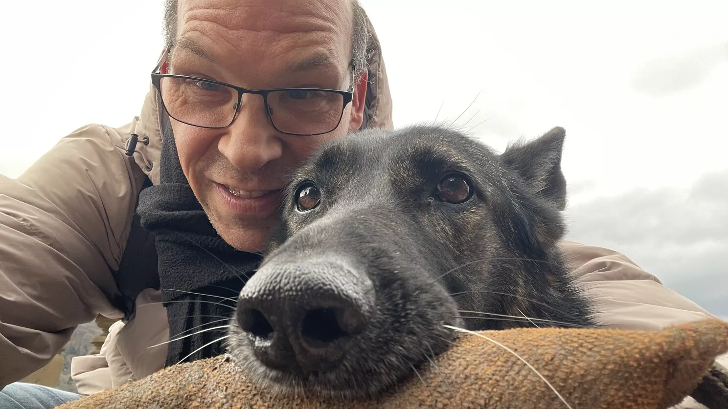 Alexander Hochenedel mit Hund